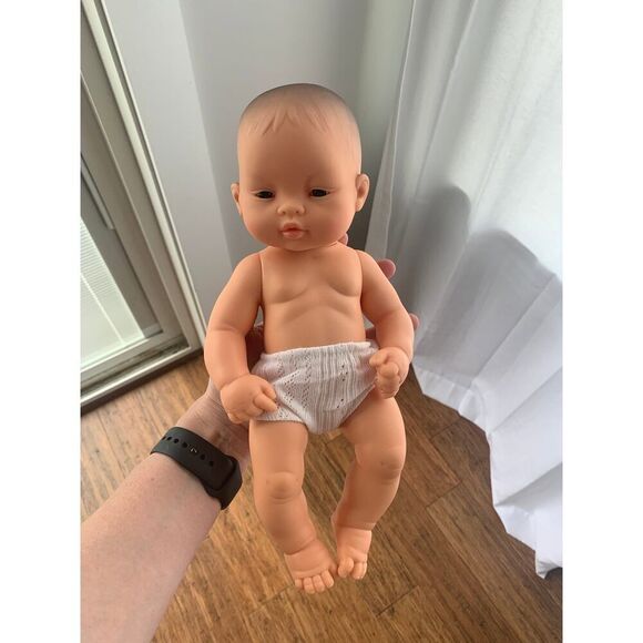 Miniland Doll 12 5/8'' Caucasian Girl (Polybag) - Made In Spain, Anatomically C - Picture 14 of 15